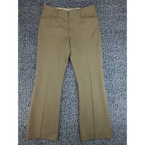 Levis Panatela Trousers Mens 32x30 Tan Vintage 73s Knit Flare Pants